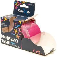 Лента клейкая КИНЕЗИО-ТЕЙП Kinexib Pro с усил. фиксацией 5м х 5см (роз.) Winner Medical/Китай