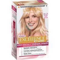 LOREAL EXCELLENCE Creme краска д/волос тон 10.21 (светло-русый осветляющий перламутровый) L Oreal/Франция