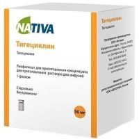 Тигециклин фл.(лиоф. д/приг. конц. д/приг. р-ра д/инф.) 50мг №1 пачк.карт. ОнкоТаргет