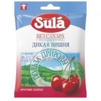 Зула ("Sula") леденцы д/диаб. 60г (дикая вишня) Чупа Чупс Рус