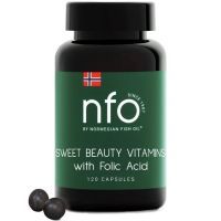 NFO Свит Бьюти витамины с фолиевой кислотой таб. 500мг №120 Norwegian Fish Oil AS/Норвегия