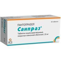 Санпраз таб. кишечнораств. п/пл. об. 20мг №30 Sun Pharmaceutical/Индия