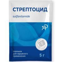 Стрептоцид пак. (пор. д/наруж. прим.) 5г №3 Ярославская ФФ/Россия