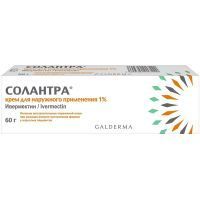 Солантра туба(крем д/наружн. прим.) 1% 60г №1 Laboratories Galderma/Франция
