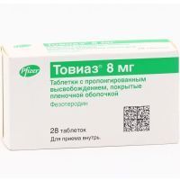 Товиаз таб. с пролонг. высв. п/пл. об. 8мг №28 Pfizer Manufacturing Deutschland/Германия
