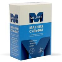 Магния сульфат пак.(пор. д/приг. р-ра д/приема внутрь) 25г №3 ФП Мелиген