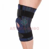 Бандаж Т-8592 Evolution на коленный сустав (полуразъемный средняя фиксац с ребрами) разм. L+ (окр. над коленом 48-52см) Тривес