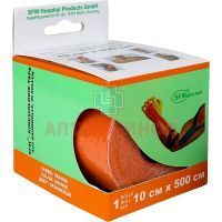 Лента SFM-PLASTER 10см х 500см кинезиологическая на хлоп. основе (оранж.) SFM Hospital Products/Германия