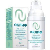 Аклиф фл.(крем д/наружн. прим.) 50мкг/г 30г №1 Лаборатории Галдерма/Франция
