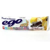 Батончики мюсли EGO банан с йодом и вит. с молочном шоколаде 25г Формула Жизни