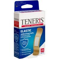 Лейкопластырь TENERIS ELASTIC с ионами серебра на ткан. основе №20 PharmLine/Великобритания