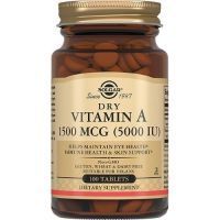 Солгар Витамин А сухой 1500 MCG (5000ME) таб. №100 Solgar Vitamin and Herb/США