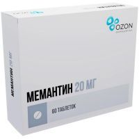 Мемантин таб. п/пл. об. 20мг №60 Озон/Россия