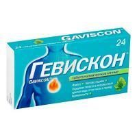 Гевискон таб. жев. №24 (мята) Reckitt Benckiser Healthcare/Великобритания