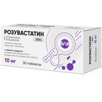 Розувастатин АВВА таб. п/пл. об. 10мг №30 АВВА РУС/Россия
