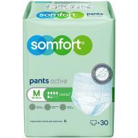 Подгузники-трусы для взрослых Somfort Pants Active Normal Medium №30 AAB Co., Ltd/Китай