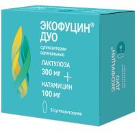 Экофуцин Дуо супп. вагин. 300мг+100мг №6 АВВА РУС/Россия