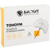 Тоноум Комплекс растительных экстрактов д/энергии и улучшения памяти капс. №30 Биолит/Россия