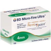 Игла Micro-Fine + с заточкой Pentapoint 32G 0,23х4мм №100 Becton Dickinson/Ирландия