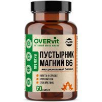 OVERVIT Пустырник +магний + витамин В6 капс. №60 Овер Фарма/Россия