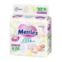 Подгузники MERRIES разм. S (4-8кг) №24 Kao Corporation/Япония