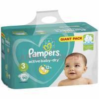 Подгузники PAMPERS Active baby Dry Midi (6-10кг) №90 Проктер энд Гэмбл