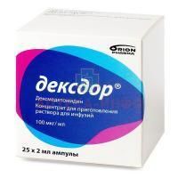 Дексдор амп.(конц. д/приг. р-ра  д/инф.) 100мкг/мл 2мл №25 Orion Corporation/Финляндия