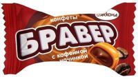 АККОНД Конфеты БРАВЕР с кофейной начинкой 1кг