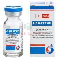 Цефатрин фл.(пор. д/приг. р-р д/в/в и в/м введ.) 1г №1 Gepack International/Индия