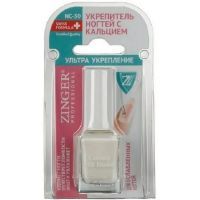 Лак для ногтей ZINGER NC30 укрепитель ногтей с кальцием Ультра укрепление 12мл Flabila/Франция