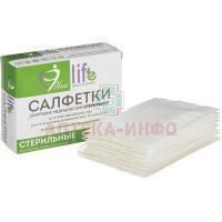 Салфетки LIFE стер. 5см х 5см №10 (12 сложений) в инд. упак. Навтекс