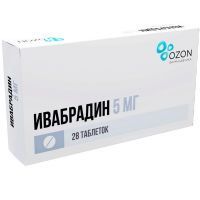 Ивабрадин таб. п/пл.об. 5мг №28 (14х2) Озон/Россия