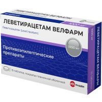 Леветирацетам Велфарм таб. п/пл. об. 1000мг №30 Велфарм-М