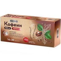 Кофеин Премиум BioForte с вит. В12 таб. 100мг №30 Барнаульский ЗМП