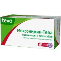 Моксонидин-Тева таб. п/пл. об. 0,2мг №60 Рубикон/Беларусь