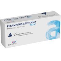 Ребамипид Авексима таб. п/пл. об. 100мг №30 Обнинская химико-фармацевтическая компания/Россия