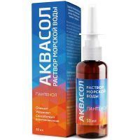 АкваСол Морская вода и Пантенол спрей 50мл Мирролла/Россия