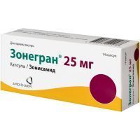 Зонегран капс. 25мг №14 SkyePharma Products SAS/Франция