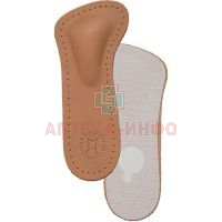 Стельки TERNEZA полустельки ортопед. мужские, женские д/модельной обуви, кожа (арт. СТ-230) разм. 38 Тривес