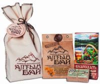 Подарочный набор АЛТЫНБАЙ (чай.нап. Летняя ночь, ,альзам Витаминный, мыло Пихтовое) Алтын/Россия