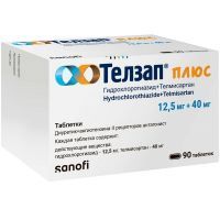 Телзап плюс таб. 12,5мг + 40мг №90 Sanofi Ilac Sanayii ve Ticaret/Турция