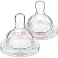 Соска AVENT силикон. средн. поток №2 (арт. 8283) Philips Electronics UK Ltd/Великобритания