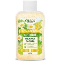 Соль для ванн ОЛЕОС Нежная забота с пеной 425г Олеос/Россия