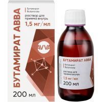 Бутамират АВВА фл.(р-р д/приема внутрь) 1,5мг/мл 200мл №1 АВВА РУС/Россия