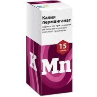 Калия перманганат Реневал фл.(пор. д/приг. р-ра д/местн. и наружн. прим.) 15г №15 пач.карт. Обновление ПФК/Россия