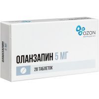 Оланзапин таб. дисперг. в полости рта 5мг №28 Озон/Россия