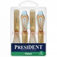 Зубные ершики ПРЕЗИДЕНТ CLASSIC д/межзубн. пр-ств XS 0,28мм Spazzolificio Plave/Италия
