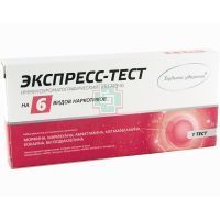 Тест диагностический на 6 видов наркотиков (Мед-Экспресс-Диагностика)