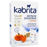 Каша KABRITA мультизлаковая на козьем молочке с тыквой (с 6 мес.) 180г Ausnutria Nutrition/Нидерланды