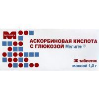 Аскорбиновая кислота с глюкозой Мелиген (БАД) таб. №30 Мелиген/Россия